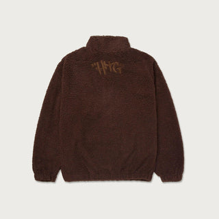 Honor The Gift Script Sherpa Pullover Brown - Honor The Gift Script Sherpa Pullover Brown - undefined 