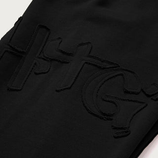 Honor The Gift Script Embroidered Sweats Black - Honor The Gift Script Embroidered Sweats Black - undefined 