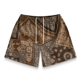 BRAVEST STUDIO BROWN PORCELAIN SHORTS