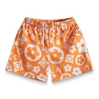 BRAVEST STUDIO ORANGE FLOWER SHORTS