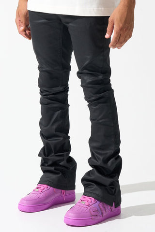 Serenede ''Caviar'' Wax Stacked Jeans