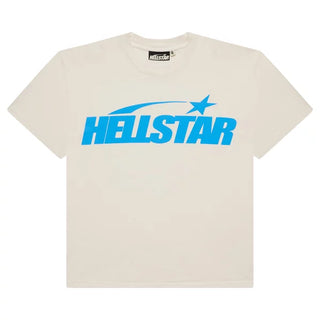 HELLSTAR CLASSIC WHITE/BLUE T-SHIRT