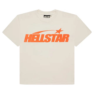 HELLSTAR CLASSIC WHITE/ORANGE T-SHIRT