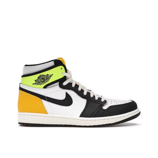 Jordan 1 Retro High White Black Volt University Gold