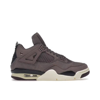 Jordan 4 Retro A Ma Maniére Violet Ore. Violet/Brown sneaker with black accents on a white background