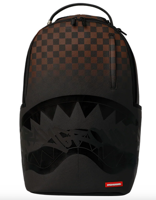 SprayGround Brown Check Ghost Drip Backpack