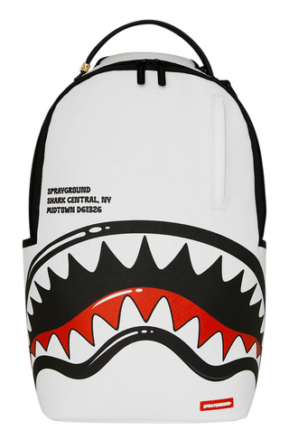 SprayGround Shark Central Bubbly White Backpack
