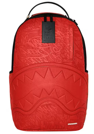 SprayGround James First Class Red Backpack