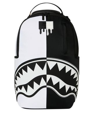 SprayGround Shark Central Black And White Stencil Backpack
