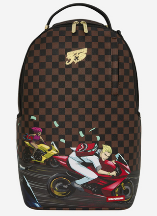 SprayGround 305 Check Motorcycles Backpack