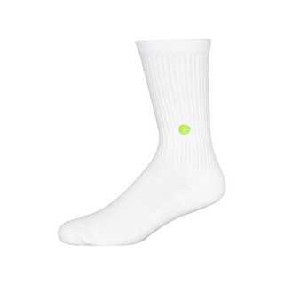 Ethika Crew Sock White - Flo Green