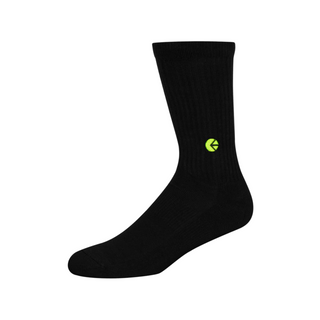 Ethika Crew Sock Black - Flo Green