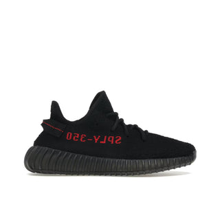adidas Yeezy Boost 350 V2 Black Red Side View